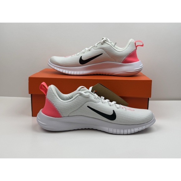 Nike Flex Experience RN 12 Running Shoes Women's Size 6 White/Volt DV0746-102 - Picture 2 of 5